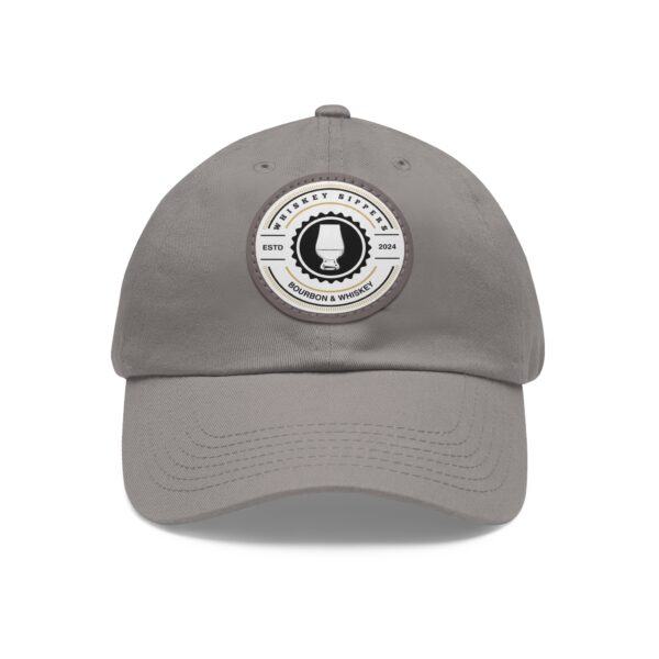 Whiskey Sippers Official Logo Hat with Leather Patch Logo