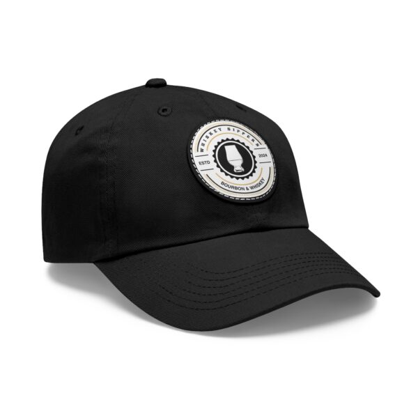 Whiskey Sippers Official Logo Hat with Leather Patch Logo - Image 51