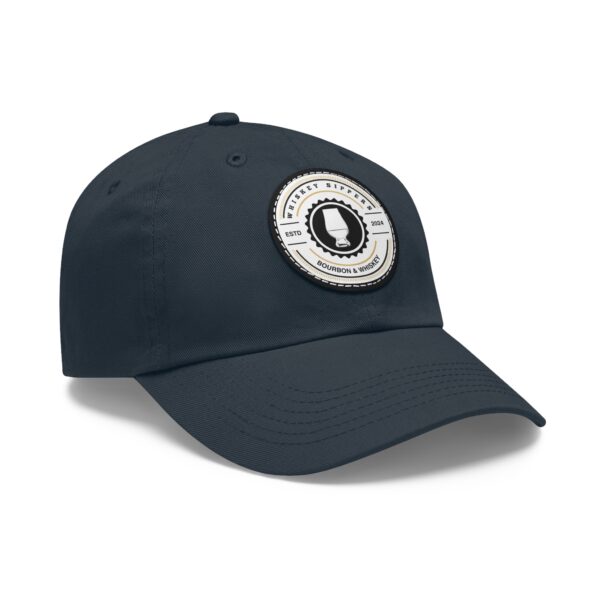 Whiskey Sippers Official Logo Hat with Leather Patch Logo - Image 79