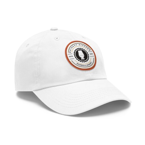 Whiskey Sippers Official Logo Hat with Leather Patch Logo - Image 16