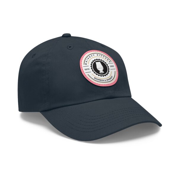 Whiskey Sippers Official Logo Hat with Leather Patch Logo - Image 100