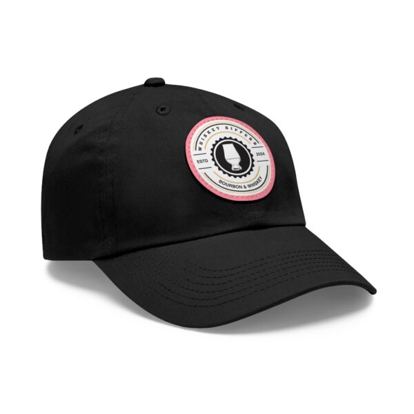 Whiskey Sippers Official Logo Hat with Leather Patch Logo - Image 72