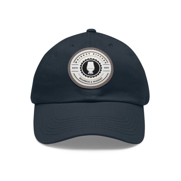 Whiskey Sippers Official Logo Hat with Leather Patch Logo - Image 85