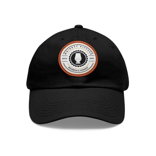 Whiskey Sippers Official Logo Hat with Leather Patch Logo - Image 64