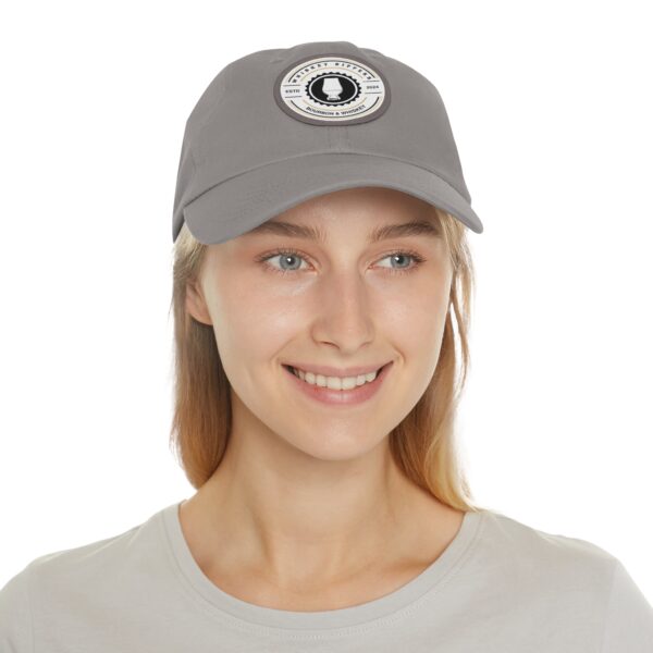 Whiskey Sippers Official Logo Hat with Leather Patch Logo - Image 4