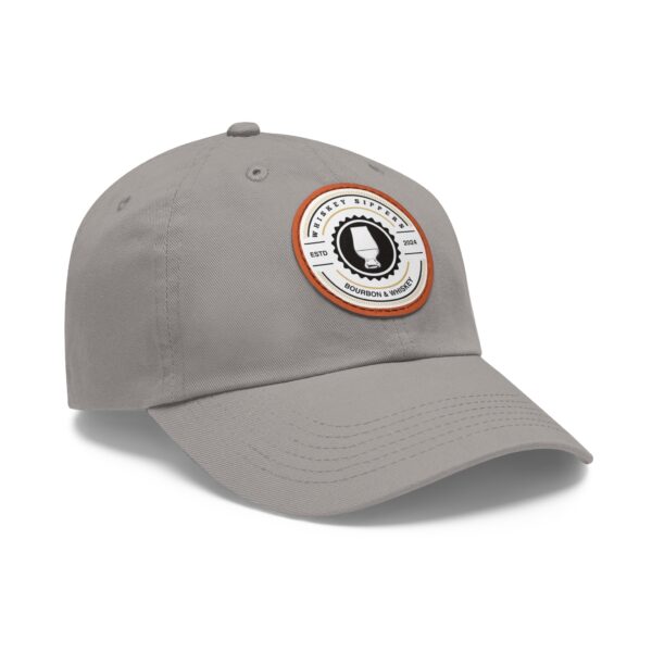 Whiskey Sippers Official Logo Hat with Leather Patch Logo - Image 135