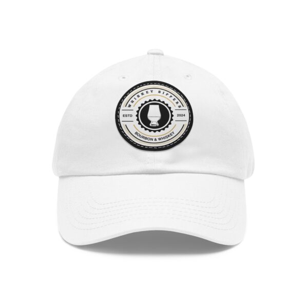 Whiskey Sippers Official Logo Hat with Leather Patch Logo - Image 8