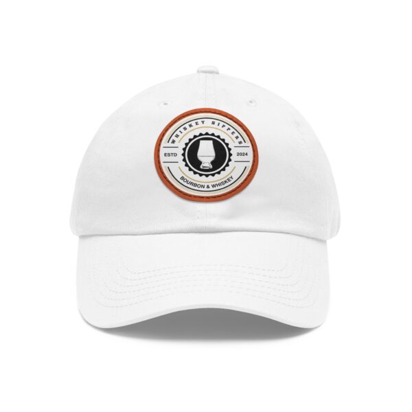 Whiskey Sippers Official Logo Hat with Leather Patch Logo - Image 15